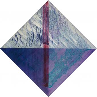 Diamond Horizon, 2016, acrylic on canvas, 17"x17"