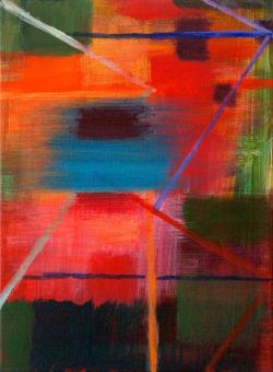 Rich land, 2015, acrylic on canvas, 12"x9"