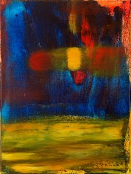 Dark Passage, 2016, acrylic on canvas, 12"x9"