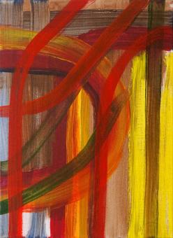 Routing, 2015, acrylic on canvas, 12"x9"