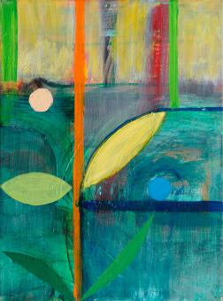 Hiden Sun, 2016 painting by Orin Buck