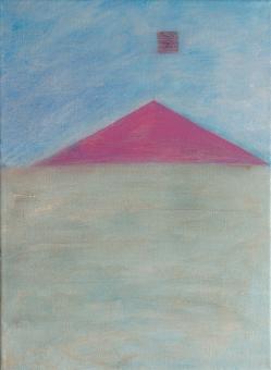 Horizon, 2016, acrylic on canvas, 12"x9"