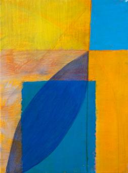 Reach, 2015, acrylic on canvas, 12"x9"