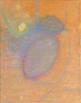 Small Egg, 2016, acrylic on canvas, 10"x8"