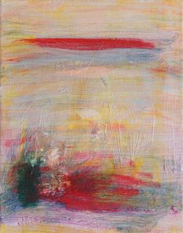 Red Cloud, 2015, acrylic on canvas, 10"x8"
