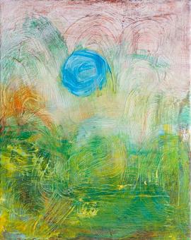 Blue Sun, 2016 painting by Orin Buck