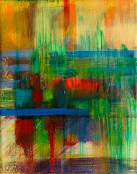 Hot Zone, 2016, acrylic on canvas, 10"x8"