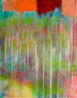 Field, 2016, acrylic on canvas, 10"x8"