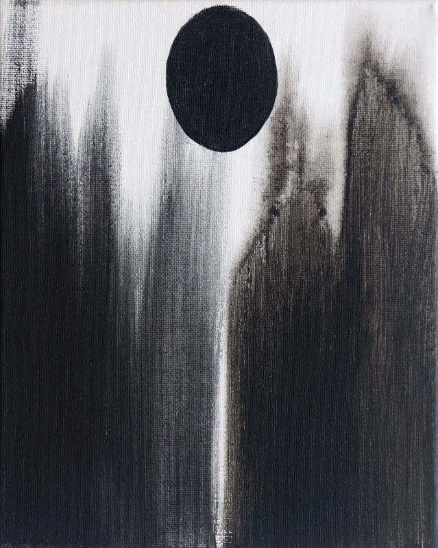 Black Seed, 2016, acrylic on canvas, 10"x8"
