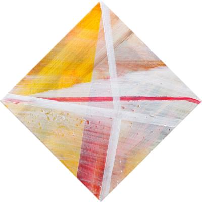 Painting by Orin Buck, White Angle Force, 2017, acrylic on canvas, 10"x10"