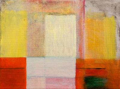 White Cliff, 2016, acrylic on canvas, 9"x12"