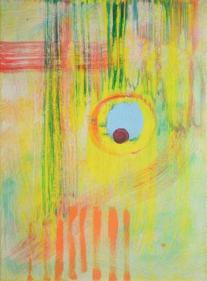 Another Sun, 2016, acrylic on canvas, 12"x9"
